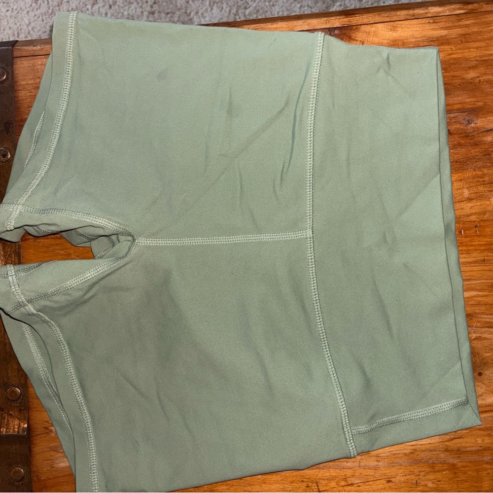 Til You Collapse Sage Green Shorts